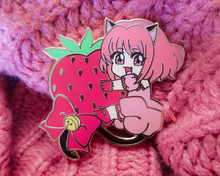 Load image into Gallery viewer, Mew Ichigo Gold Enamel Pin
