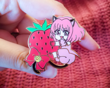 Load image into Gallery viewer, Mew Ichigo Gold Enamel Pin
