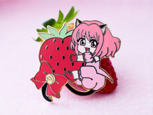 Load image into Gallery viewer, Mew Ichigo Gold Enamel Pin
