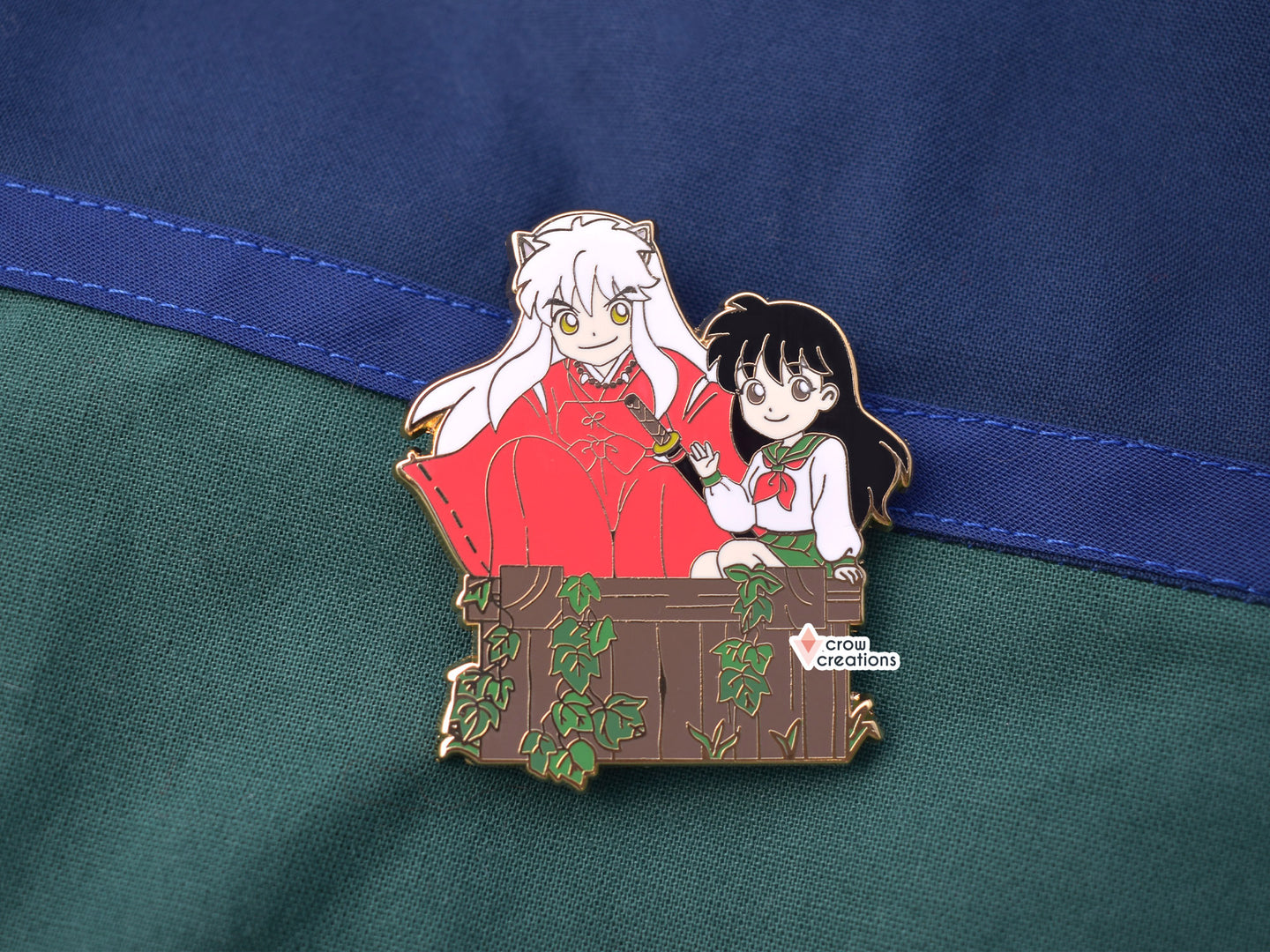 Inuyasha Well Gold Enamel Pin