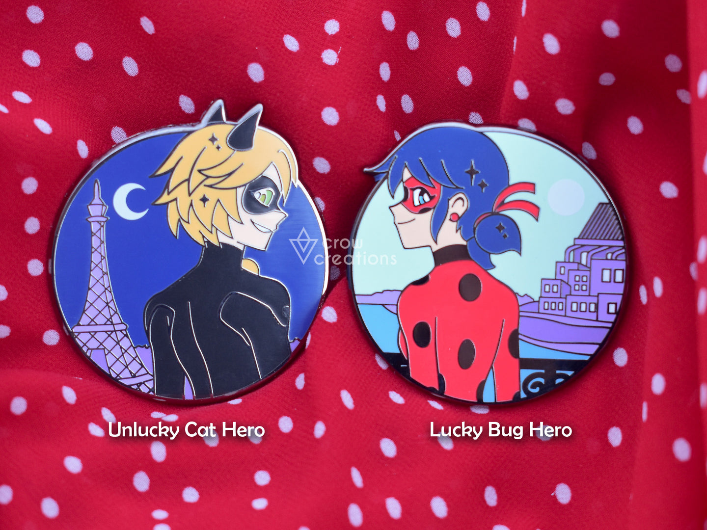 Ladybug Hero Pins