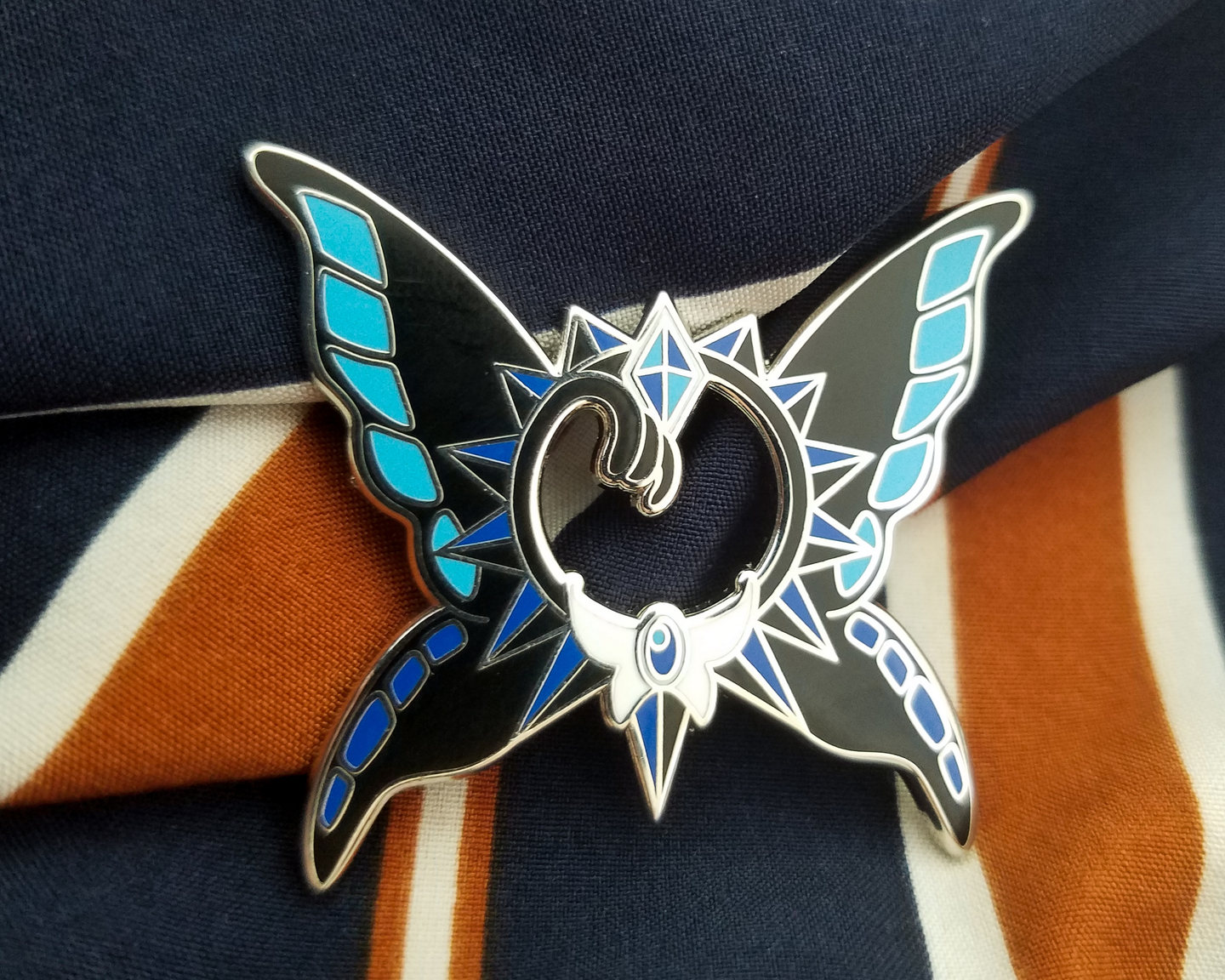 Spinel Sun Guardian Silver Enamel Pin