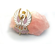 Load image into Gallery viewer, Princess Tutu Gold Enamel Swan Pin
