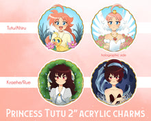 Load image into Gallery viewer, Princess Tutu Double-Sided Acrylic Charm Keychains
