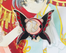 Load image into Gallery viewer, Ruby Moon CCS Guardian Silver Enamel Pin
