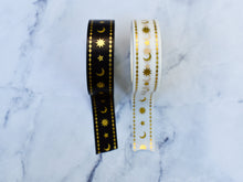 Load image into Gallery viewer, Celestial Washi Tape Black and White
