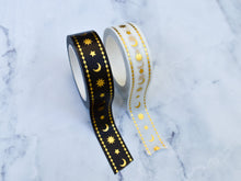 Load image into Gallery viewer, Celestial Washi Tape Black and White
