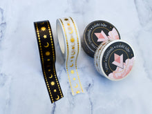 Load image into Gallery viewer, Celestial Washi Tape Black and White
