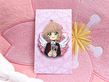 Load image into Gallery viewer, CCS Sakura Bust Enamel Pin
